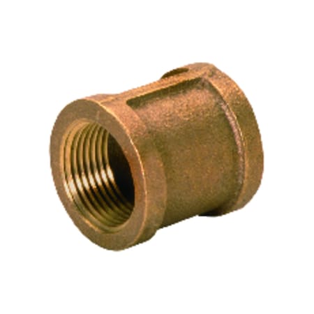 Jmf JMF Company 1/8 in. FPT X 1/8 in. D FPT Red Brass Coupling 5 in. L 4506853